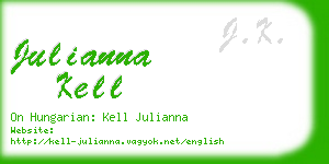 julianna kell business card